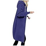Hoodies for Teen Girls Solid Color Plus Size Hooded Jackets Zip Up Winter Casual Long Tunic...