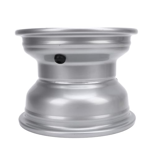 18x9.50 8 ATV Rad Rand Aluminiumlegierung Hochstärke 8 Zoll Rad Rand Hub Go Karts Golfwagen Silber (Vier Loch (Lochabstand: 110 mm / 4,33in))