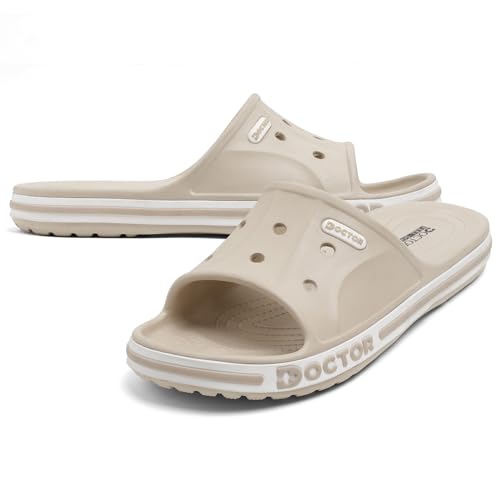 Image of Men's EVA Slide Slippers | Lightweight Comfort Bathroom & Casual Slides | Anti-Skid Soft Cushioned Slip-On Slippers for Indoor & Outdoor Use