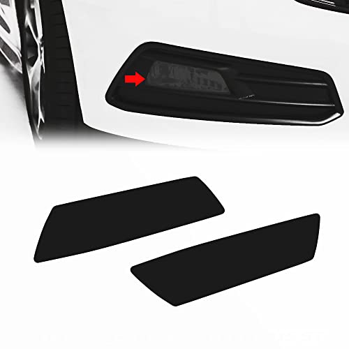 ReplaceMyParts Custom Fit Precut Fog Light Vinyl Overlay Cover Tint Kit Compatible with Ford Focus ST 2015-2021 Foglight (A Set of 2), Dark Smoke