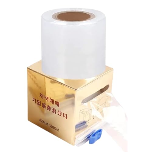 Disposable Eyebrow Tattoo Plastic Wrap Preservative Film, Microblading Supply Kit for Brow and Lip Permanent Make Up PMU, Lash Lift Lamination Tint Cover Tape Roll