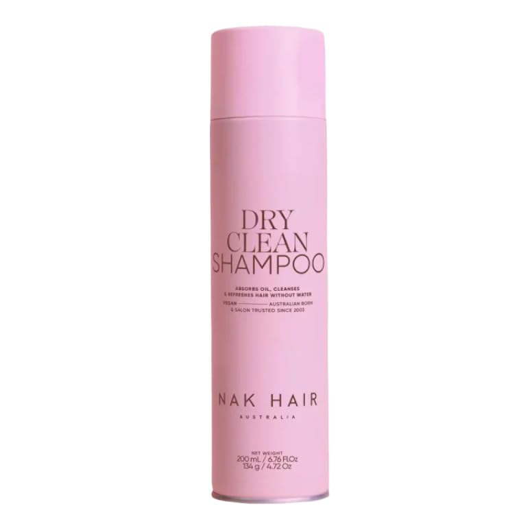 NAK Signature Dry Clean Shampoo 200ml - Sulfate-Free, Oil-Absorbing & Refreshing for All Hair Types with Rice Powder & Apricot Oil