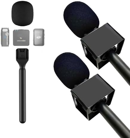 DAJASD Supporto Mic Flag Station Per Dji Mic 1/2, Rode Wireless Go II