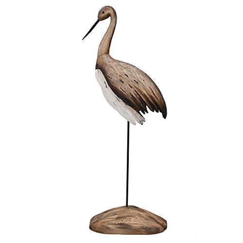Rustic Wood Crane Nautical Decor - Tabletop & Coastal Beach