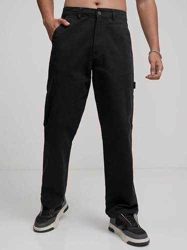 Image of Highlander Men's Utility Pocket Cargo Trousers | Durable & Functional | Carpenter Fit | Outdoor Ready | Trouser for Men | Men Trousers