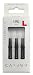 L-style L-shaft Short Locked Straight Carbon Black 190 Dart Shaft Set of 3