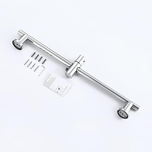 KES Shower Riser Rail Stainless Steel Bathroom Slider Rail with Adjustable Shower Head Holder Wall Mounted Polished Finish, F204-PS