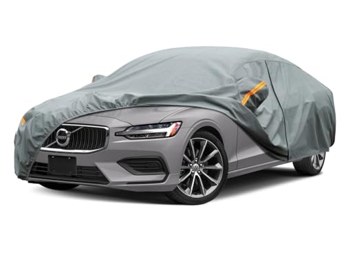 Image of Kayme Heavy Duty Car Cover Custom Fit Volvo S60 (2018-2025) Waterproof All Weather for Automobiles, Full Exterior Covers Sun Rain UV Protection.（Deliver About 3-10 Days）
