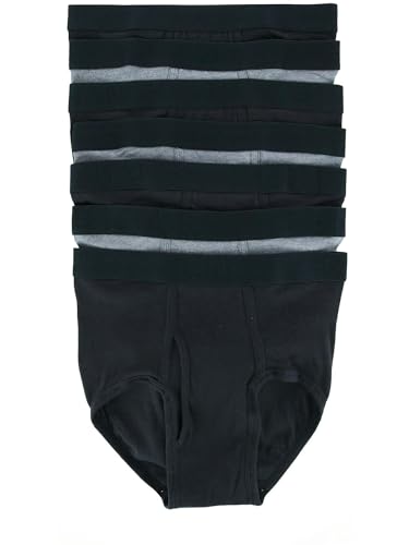 Hanes Ultimate Men's TAGLESS® No Ride Up Briefs with Comfort Flex® Waistband Black/Grey 7-Pack4