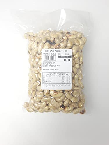 Castanha de Caju W1 Assada Inteira 1Kg Della Terra