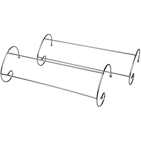 Hampine Pack of 2 Chrome Twin Radiator Indoor Clothes Airer Dryer Towel Rail Cover