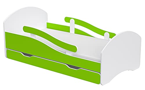 Lit enfant 140x70 avec barrière et coins doux pour sécuriser le couchage