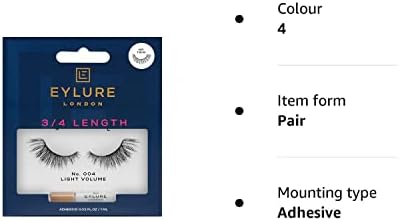Eylure 3/4 Length False Eyelashes No. 004,3 Piece Set,3 Piece Set