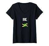 Photo Gallery irie bandiera giamaicana frasi giamaica divertente maglietta con collo a v Photo Gallery irie bandiera giamaicana frasi giamaica divertente maglietta con collo a v