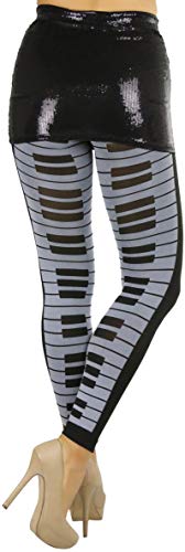 Image of ToBeInStyle Women's Opaque Ankle Long Nylon Footless Fun Tights Pantyhose