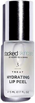 StackedSkincare | Hydrating Lip Peel, Lip Exfoliator for Chapped Lips, Exfoliator With Glycolic Acid, Enhance, Soften, and Smooth Dry Lips, Vegan, 0.17 Fl Oz