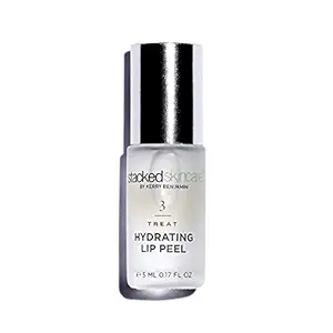 Hydrating Lip Peel - No Rinse Lip Exfoliator & Moisturizer for Dry, Cracked Lips - Vegan Lip Treatment with AHA & Glycolic Acid - Lip Serum & Primer for Smoother, Softer Lips, 0.17 fl oz