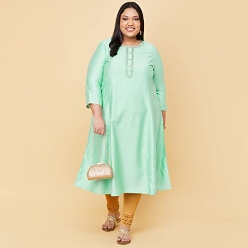 Image of Max Plus Size Women Textured A-Line Kurta