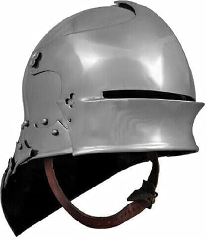 Medieval Knight German Sallet helmet Steel Visor Armor helmet LARP Warrior Cosplay Roleplay Costume Halloween