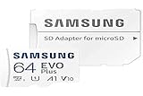 Samsung EVO Plus memoria flash 64 GB MicroSDXC UHS-I Clase 10