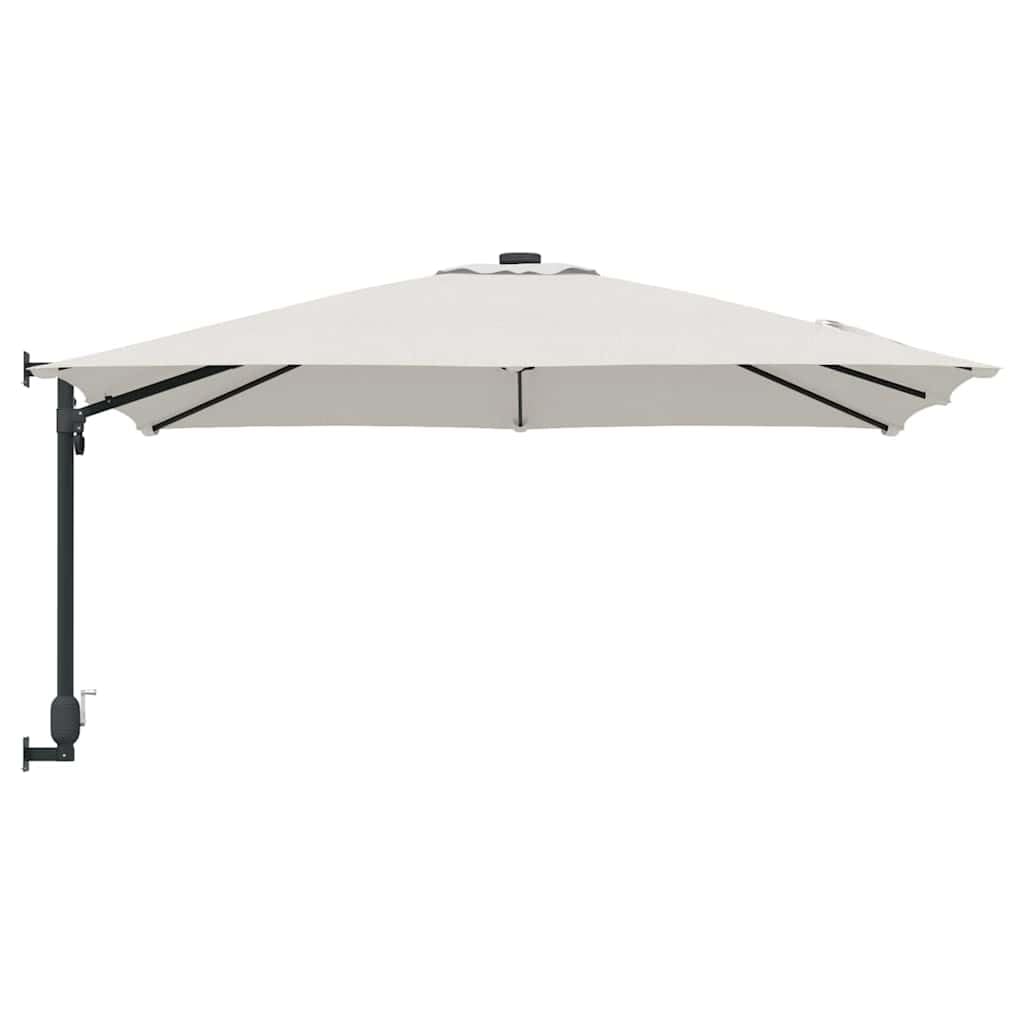 SYDE Parasol ogrodowy piaskowy 248,5 x 247,5 x 160 cm