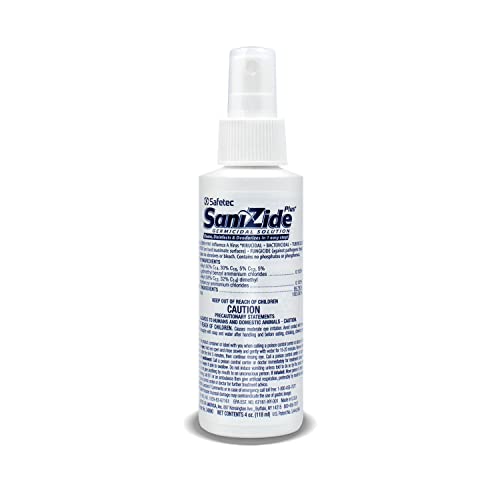 Safetec Sanizide Plus, 4 oz. Spray Bottle (24 Bottles/case)