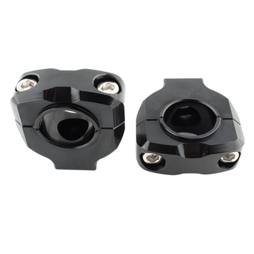 Réhausseur guidon 28mm moto et quad lot de 2 colliers de fixation noirs - 3