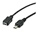 IMBROS USB 5Pin Male to Female Data Sync Chager Extension Cable Applicable to The Car Recrder (Color : Black, Size : 1.5m)