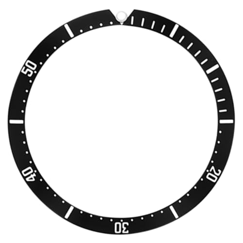 Ewatchparts Bezel Insert Compatible With Omega Seamaster 120 166.0250 Calibre 1010 Ploprof Watch Black