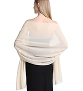 Sofier Shawls and Wraps for Women Evening Dresses Soft Sheer Chiffon Scarf Wedding Party Bridesma...