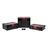 LIEFERUMFANG: 1 x STIER Systainer I T-LOC BLACK-Edition 1 x STIER Systainer II T-LOC BLACK-Edition 1 x STIER Systainer IV T-LOC BLACK-Edition 1 x STIER Micro-Systainer BLACK-Edition