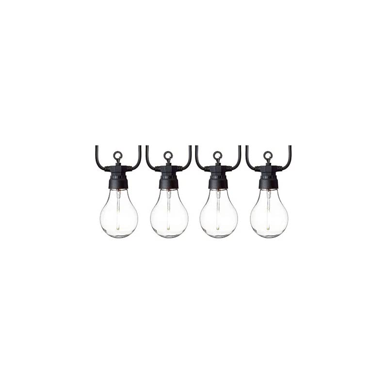 10 Connectable Festoon Lights 4.5m Lit Length - White