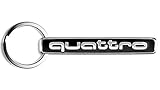 mit praktischem Spaltring Audi Schlüsselanhänger Quattro