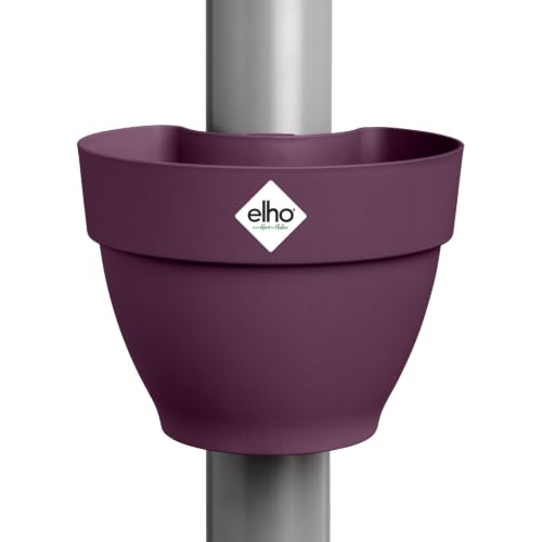 Elho vibia campana drainpipe clicker 22cm vaso da fiori - Porpora Acero