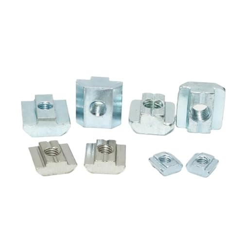 100p/ TブロックスクエアナットM3 M4 M5 M6 M8スライディングハンマー3Dプリンター用2020 3030 4040 4545アルミニウムコネクタプロファイル(3030-M6-20PCS)