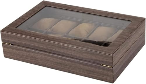 Caja para Relojes de 10 Ranuras Evita Arañazos y Desorden de Joyas 4