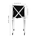 GIFTARC Tennis Ball Hopper Basket Cart Lightweight Aluminum Alloy Trolley with Wheels Applicable to Tennis Balls
