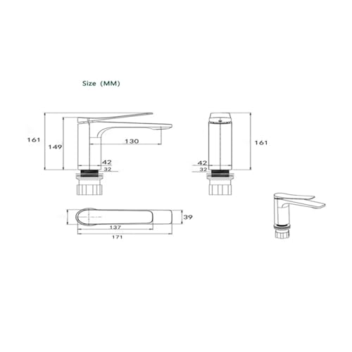 Robinets de lavabo à levier unique pour stopper le gaspillage d'eau - 4
