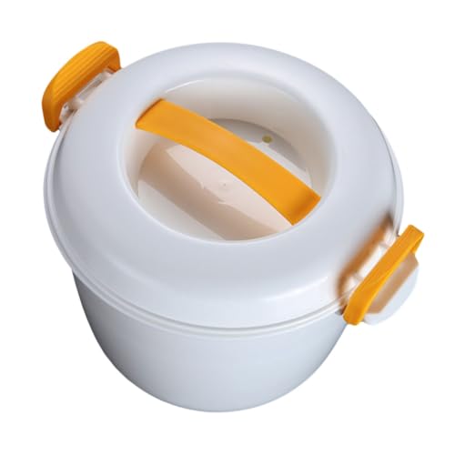 LIOOBO 微波蒸飯? 多機能調理器 食品グレードプラスチック製 ポータブル炊飯ツール 家用電子レンジ対応 蒸し加熱均一 保鮮効果 ランチコ