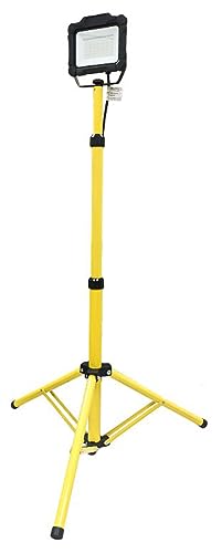 Projecteur LED de chantier 30W 3000lm 4000K avec trépied ajustable - garantie 3 ans
