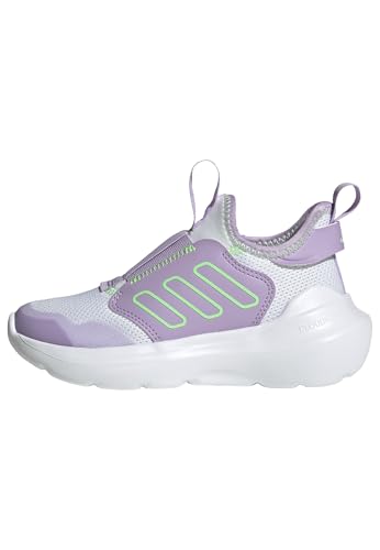 adidas Unisex Kinder TENSAUR Comfort Shoes Children, FTWR White/Lime Burst/Powder Plum, 28 1/2 EU