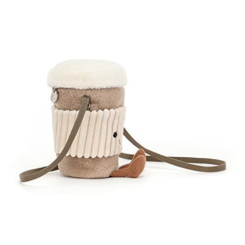 Jellycat Amuseables Coffee-To-Go Plush Bag, 8 inches - Crossbody and Shoulder Purse - Fun and Unique Handbag by Jellycat - Used condition - Image 6