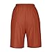 Linen Shorts for Women Loose Fit Knee Length Bermuda Summer Casual Elastic Waist Short Pants with Pockets Black Shorts Jeans Womens Woman Casual Hiking Cute Jean