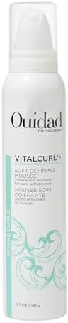 Ouidad VitalCurl+ Curl Defining Mousse, Lightweight Hair Foam, Styler for Soft, Touchable Hold, Adds Shine, Bounce & Volume, For Spiral Curls