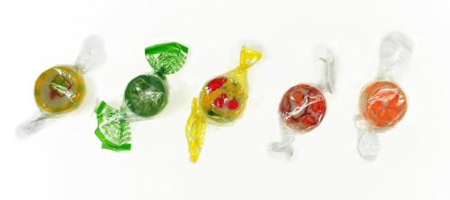 Fruchtbonbons 1kg, Hard Candy mit Fruchtgeschmack, handgefertigt in einzigartigen Designs, Bonbons Großpackung von einem kleinen Familienproduzenten