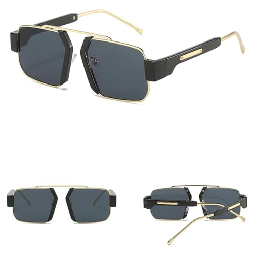 Lunettes de soleil carrées contre l'éblouissement avec verres de couleur