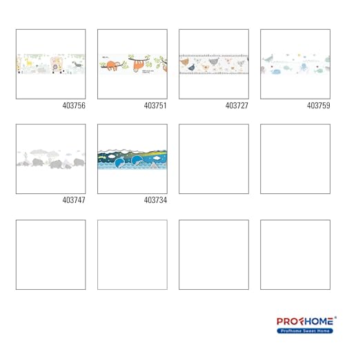Cenefa papel pintado infantil Profhome 403756-GU multicolor de 0,155x5,00 m 6