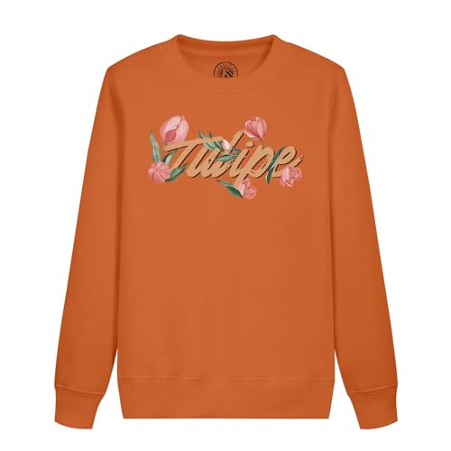 Sweatshirt enfant tulipe fleurs vêtement jardin minimaliste