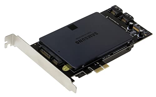 Sedna - Pci Express (Pcie) Dual 2.5 Inch Ssd / Hdd Mounting Adapter (Short Double Side Ssd Version) ( With Built In Power Circuit, No Need Sata Power Connector, ), Ssd/Hdd Not Included #TOP1