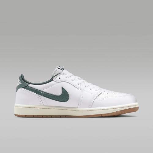 Air Jordan 1 Low OG Black/Gorge Green Women's Shoes (CZ0775-133, White/Sail/Oxidized Green) Size 11.53